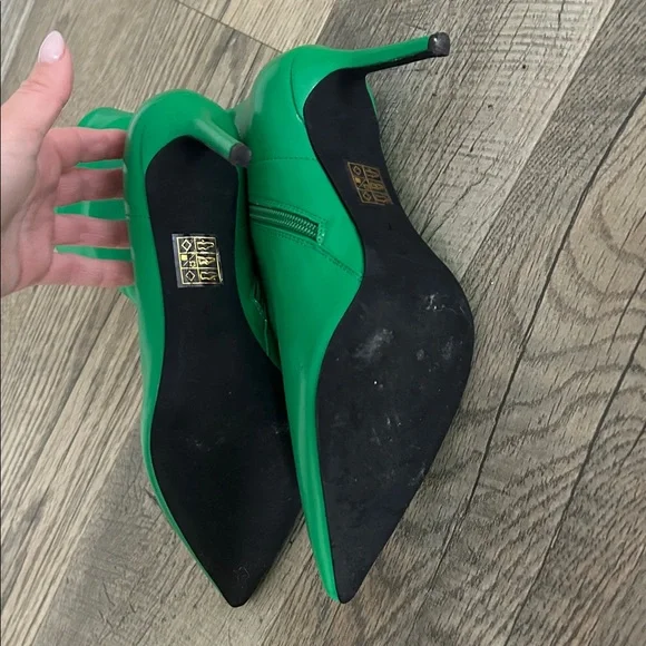 Jeffrey Campbell green booties - Picture 2 of 3